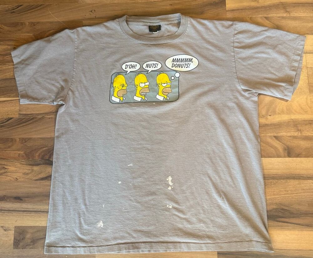 2000 D' Oh Nuts Simpsons Size XL Single Stitch